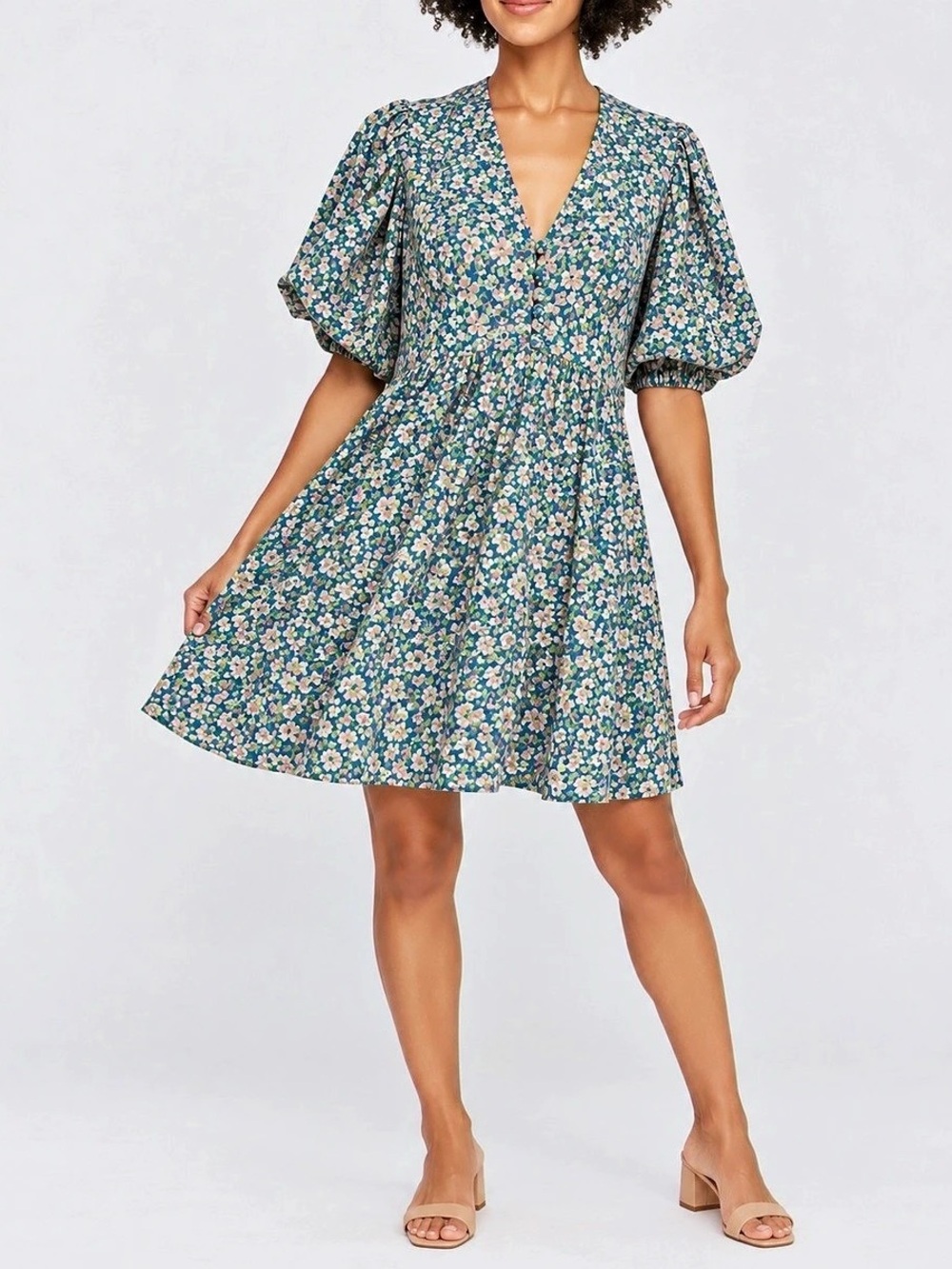 Mirth Perth Backless Short Dress in Blueberry – Size M
